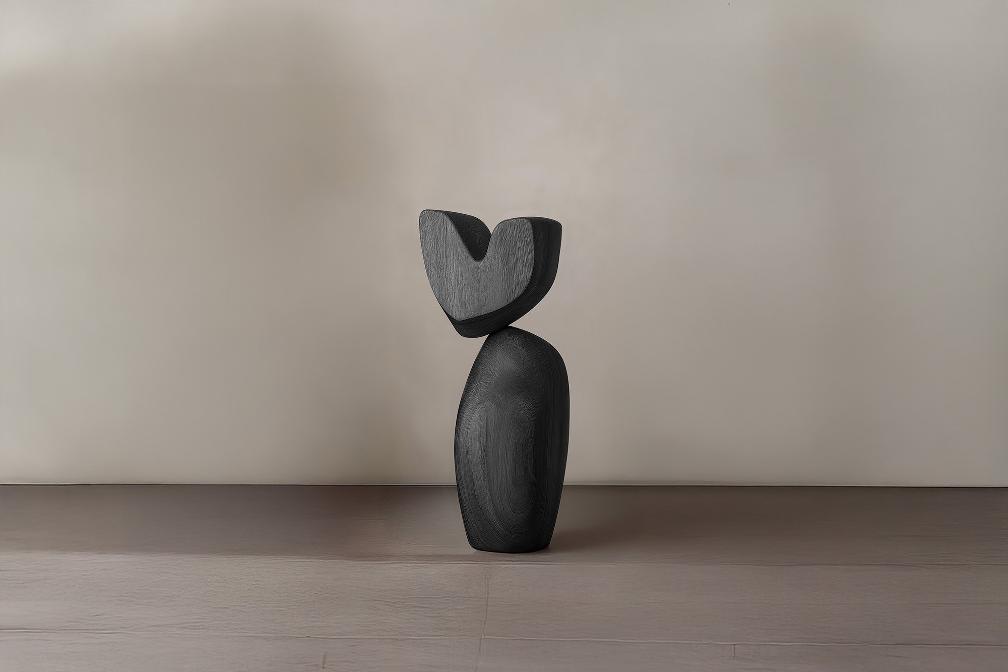 Minimalist Wooden Sculpture Lull No85 – Handcrafted by NONO Minimalist Wooden Sculpture Lull No85 – Handcrafted by NONO